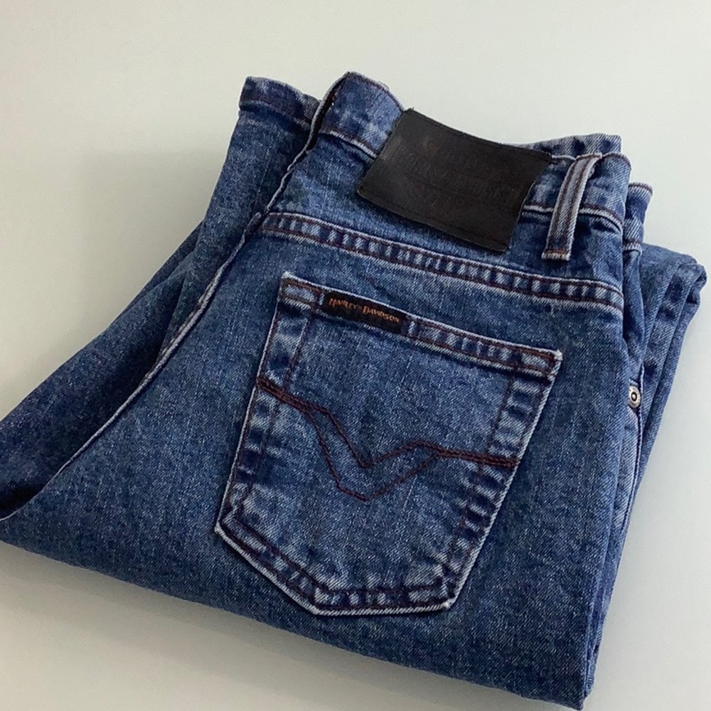 Harley Davidson straight leg high rise jeans size 2P EUC